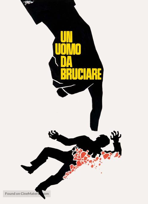 Un uomo da bruciare - Italian Movie Poster