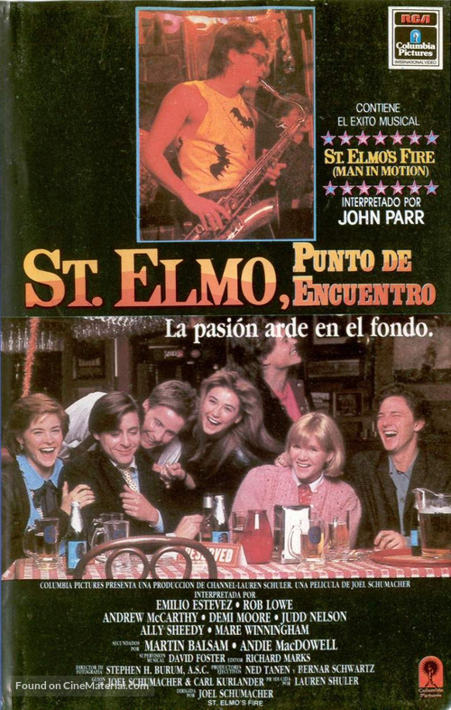 St. Elmo&#039;s Fire - Spanish Movie Cover