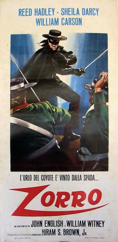 Zorro&#039;s Fighting Legion - Italian Movie Poster