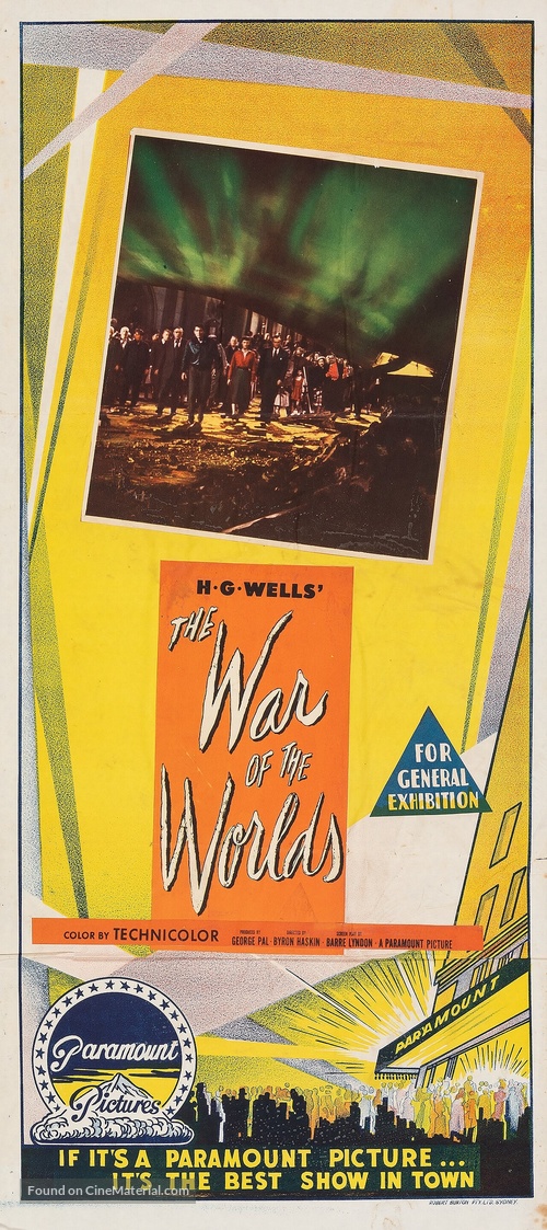 The War of the Worlds - Australian Movie Poster