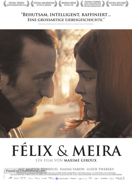 F&eacute;lix et Meira - Swiss Movie Poster