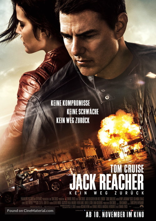 Jack Reacher: Never Go Back - German Movie Poster