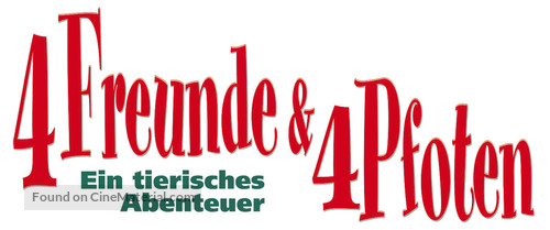 4 Freunde und 4 Pfoten - German Logo