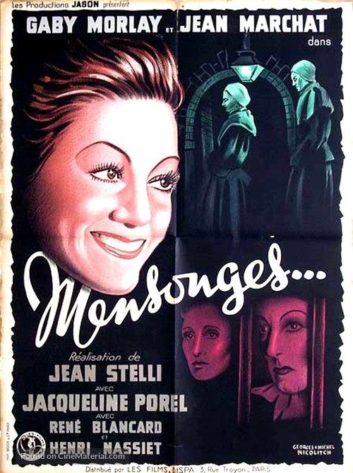 Mensonges - French Movie Poster