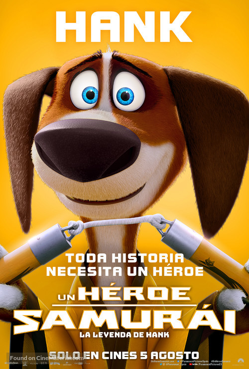 Paws of Fury: The Legend of Hank - Spanish Movie Poster