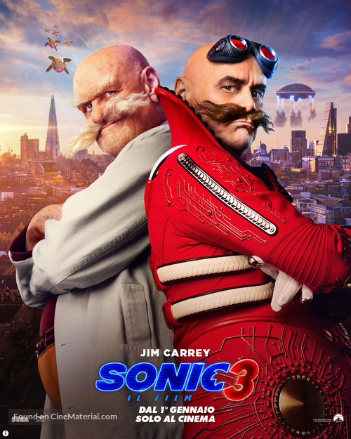 Sonic the Hedgehog 3 - Italian Movie Poster