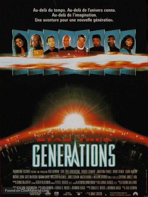 Star Trek: Generations - French Movie Poster