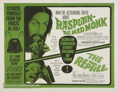 Rasputin: The Mad Monk - Combo movie poster