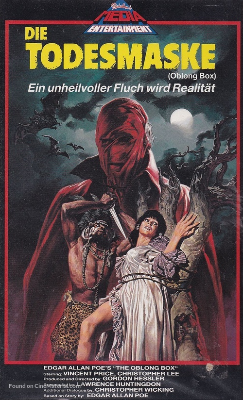 The Oblong Box - German VHS movie cover