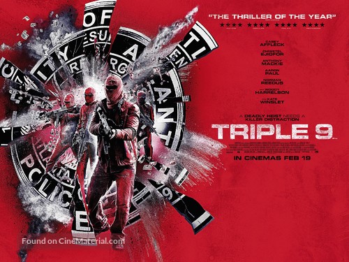 Triple 9 - British Movie Poster