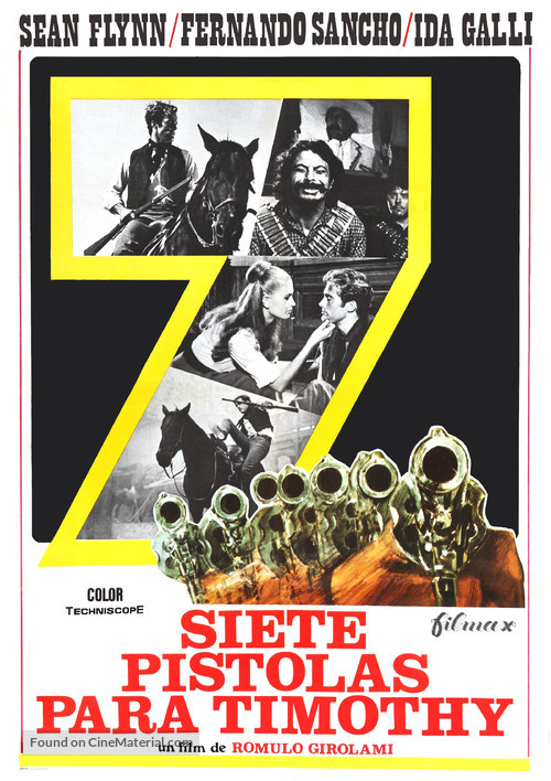 7 magnifiche pistole - Spanish Movie Poster