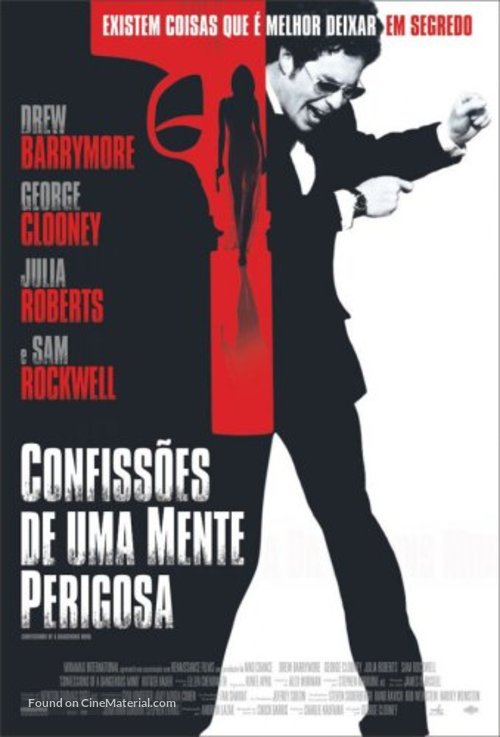 Confessions of a Dangerous Mind - Brazilian Movie Poster