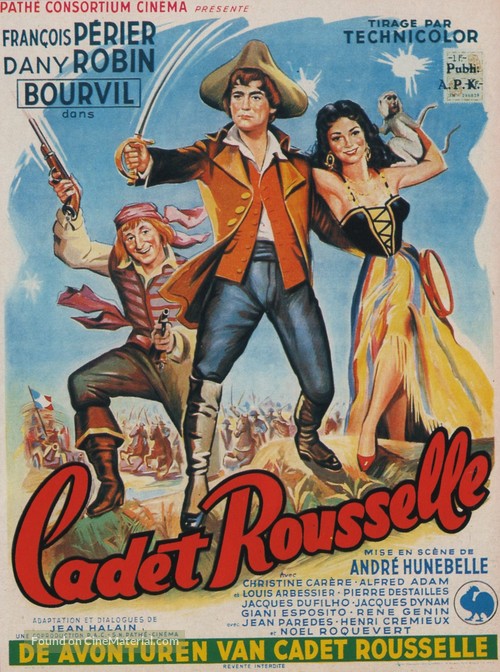 Cadet Rousselle - Belgian Movie Poster