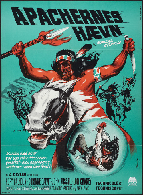 Apache Uprising - Danish Movie Poster