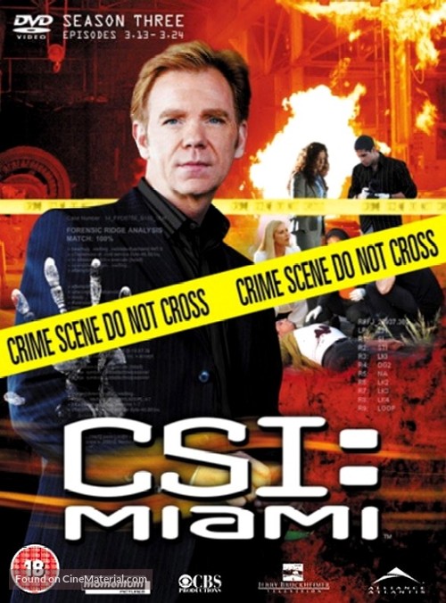 &quot;CSI: Miami&quot; - British DVD movie cover