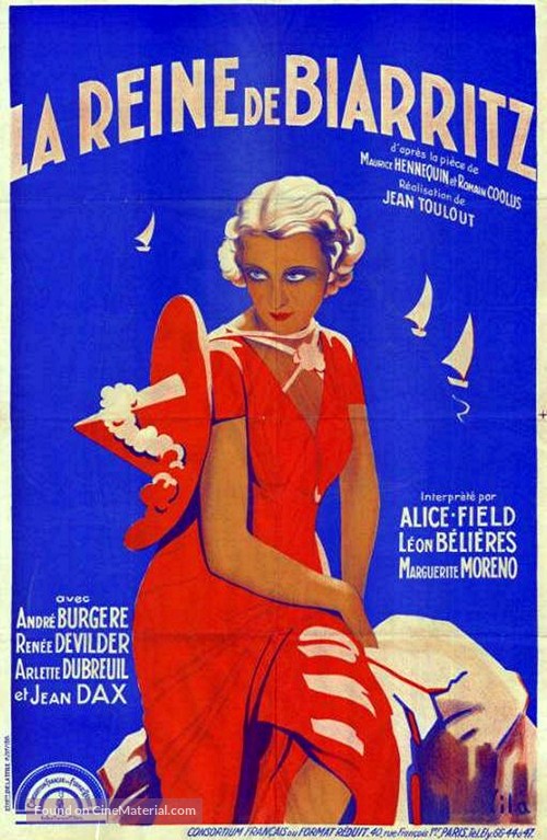 La reine de Biarritz - French Movie Poster