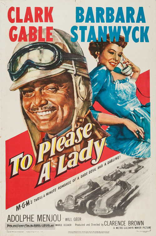 To Please a Lady - Movie Poster