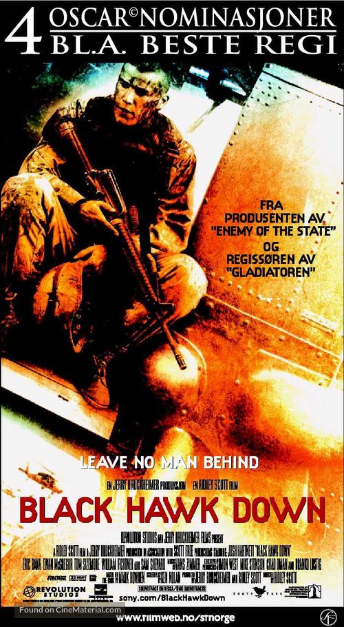 Black Hawk Down - Norwegian Movie Poster