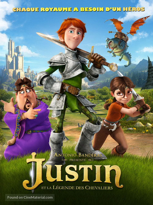 Justin and the Knights of Valour - French DVD movie cover