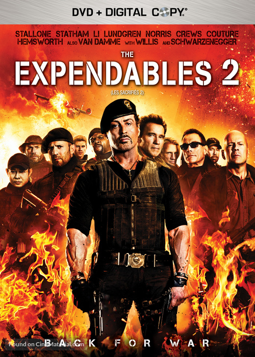 The Expendables 2 - Canadian DVD movie cover