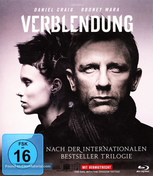 The Girl with the Dragon Tattoo - German Blu-Ray movie cover