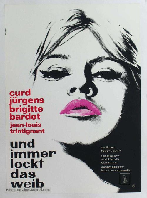 Et Dieu... cr&eacute;a la femme - German Movie Poster
