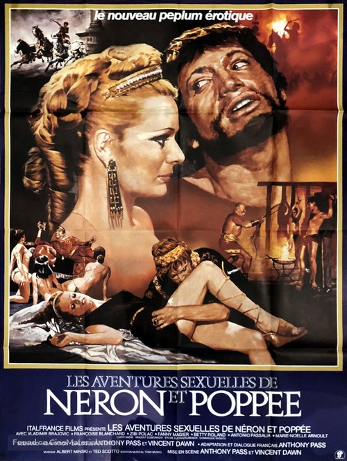 Nerone e Poppea - French Movie Poster