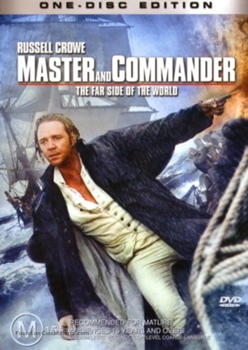 Master and Commander: The Far Side of the World - Australian DVD movie cover