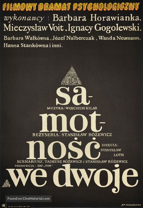 Samotnosc we dwoje - Polish Movie Poster