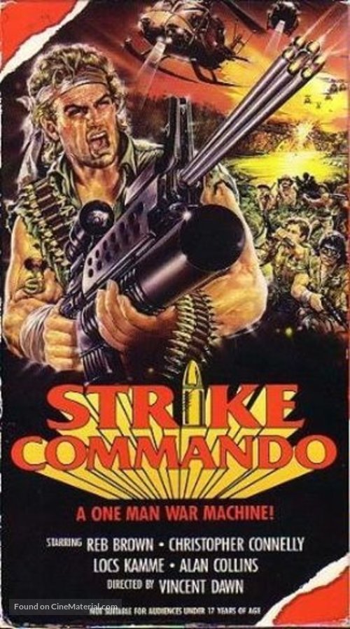 Strike Commando - VHS movie cover