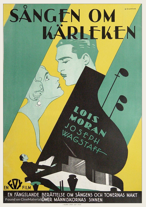 A Song of Kentucky - Swedish Movie Poster