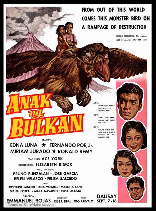 Anak ng bulkan - Philippine Movie Poster