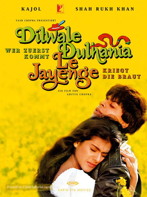 Dilwale Dulhania Le Jayenge - German DVD movie cover