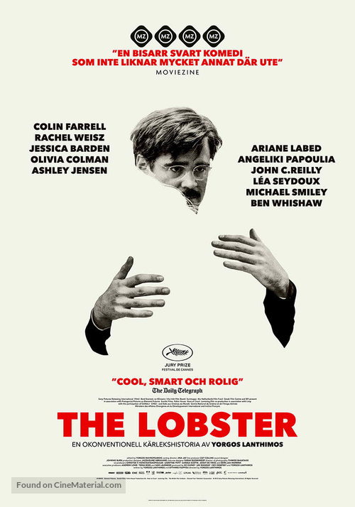 The Lobster - Swedish Movie Poster