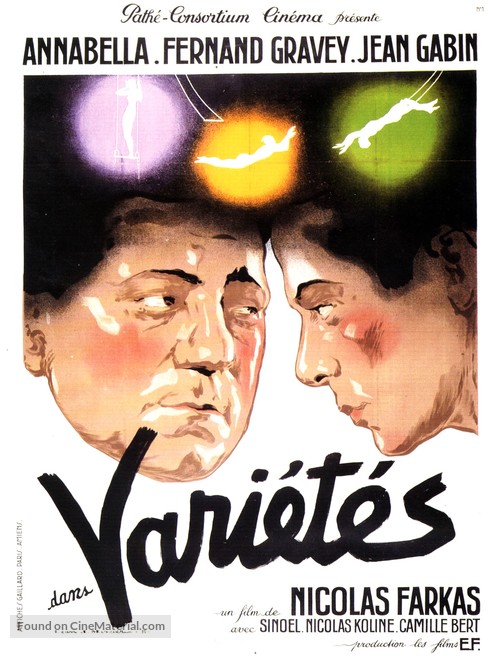 Vari&egrave;t&egrave;s - French Movie Poster