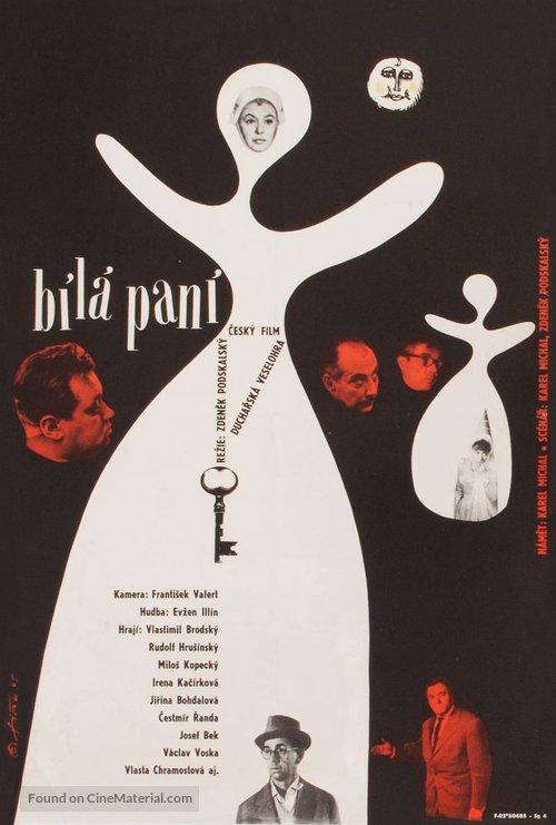 B&iacute;l&aacute; pan&iacute; - Czech Movie Poster