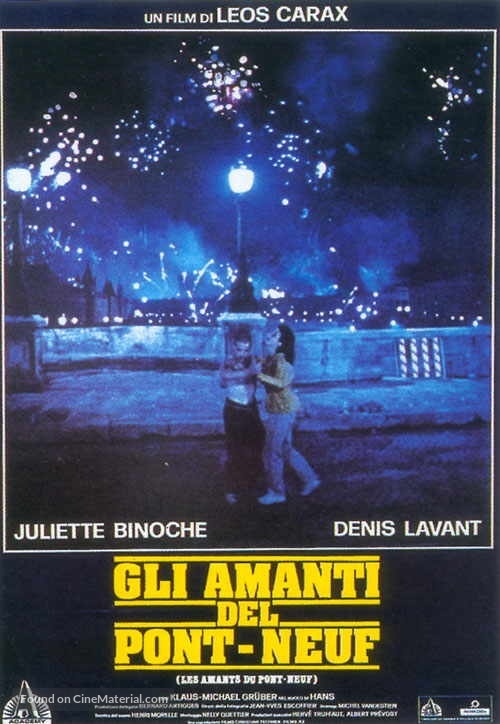 Les amants du Pont-Neuf - Italian Movie Poster