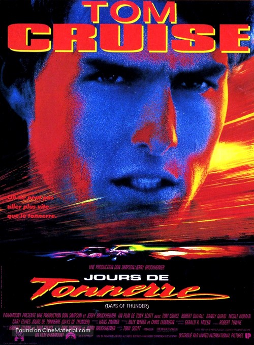 Days of Thunder - French Movie Poster