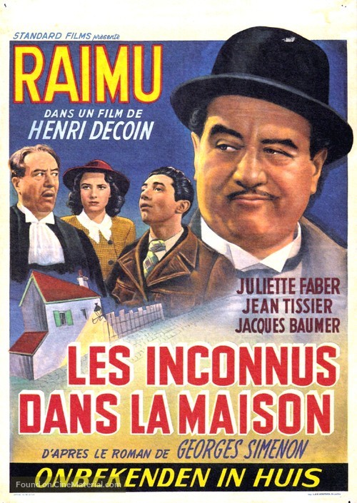 Les inconnus dans la maison - Belgian Movie Poster