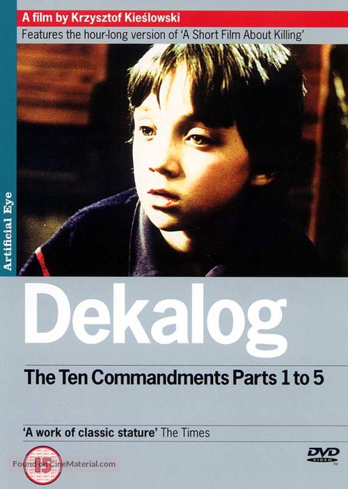 &quot;Dekalog&quot; - British DVD movie cover