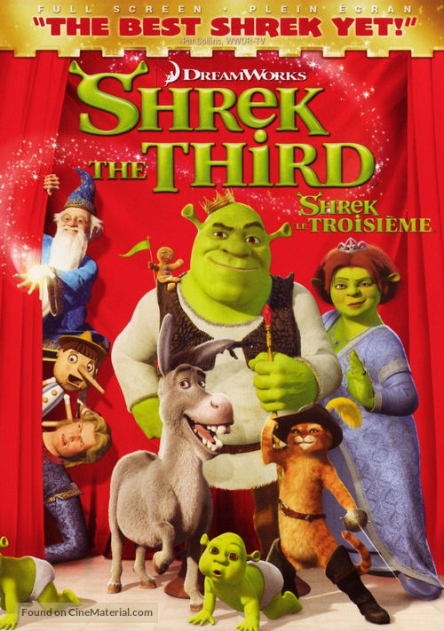 Shrek the Third - Canadian DVD movie cover