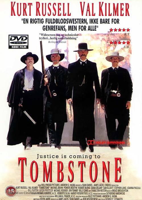 Tombstone - Danish Movie Cover