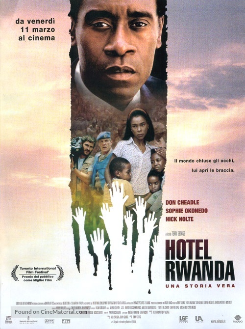 Hotel Rwanda - Italian Advance movie poster