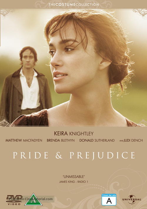 Pride &amp; Prejudice - Danish DVD movie cover