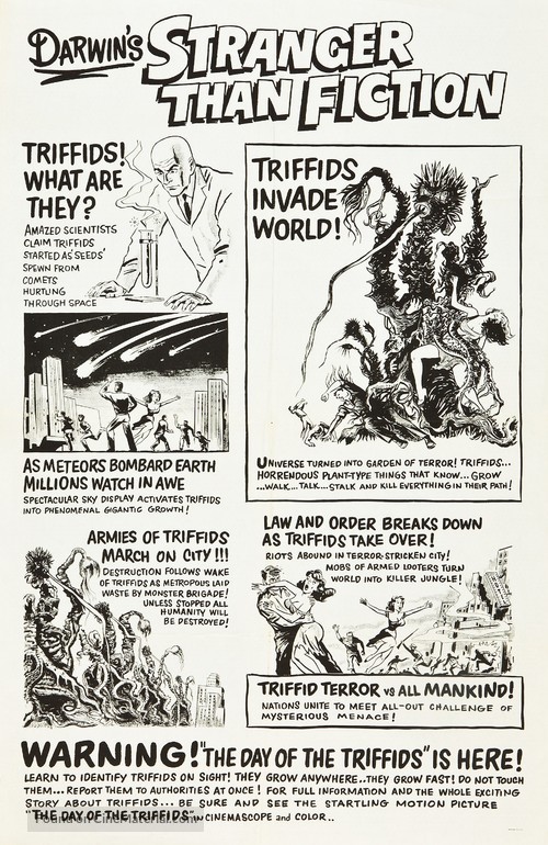 The Day of the Triffids - Advance movie poster