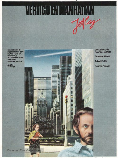 V&eacute;rtigo en Manhattan - Spanish Movie Poster