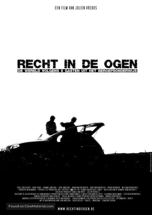 Recht in de ogen - Belgian Movie Poster