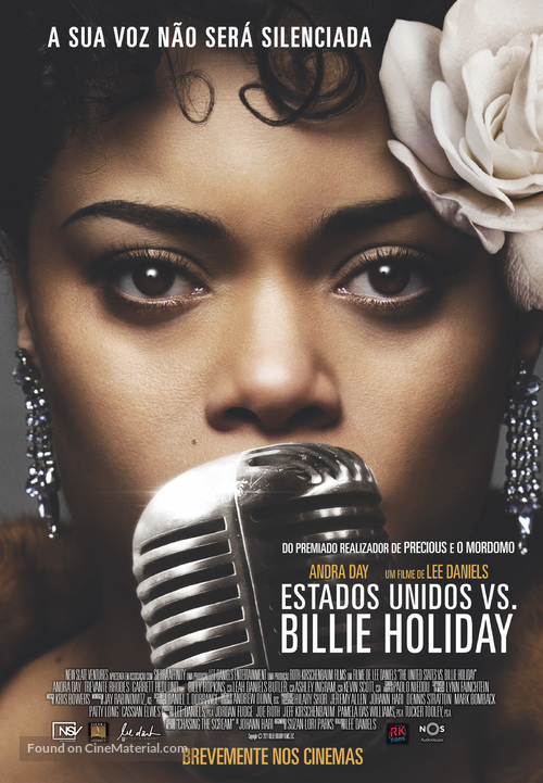 The United States vs. Billie Holiday - Portuguese Movie Poster