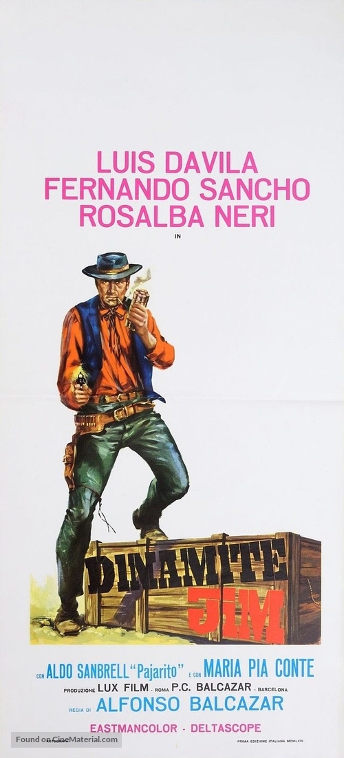 Dinamite Jim - Italian Movie Poster