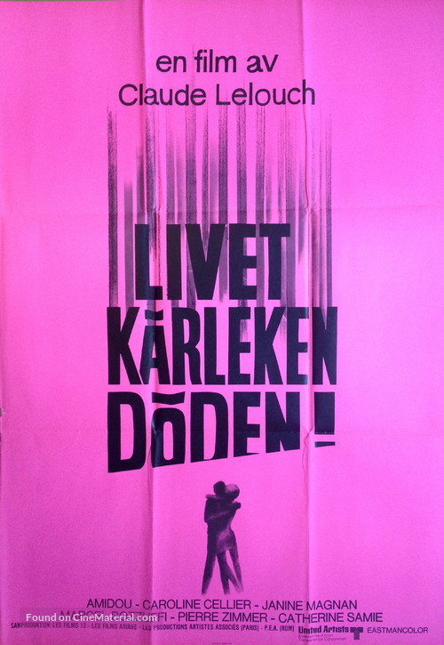 La vie, l&#039;amour, la mort - Swedish Movie Poster